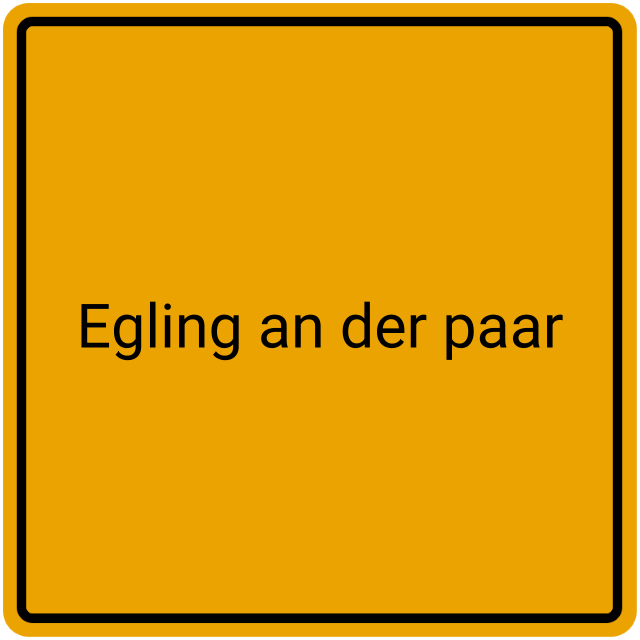 Meldebestätigung Egling an der Paar